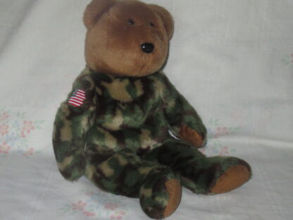 Millennium and Camo Bear with USA Flag on Arm - Image 2