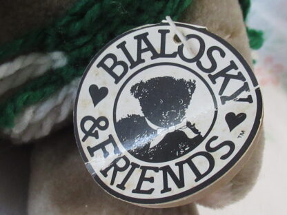 Gund Bialosky & Friends 1982 Bear With Green and White Scarf - Image 3