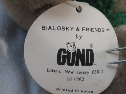 Gund Bialosky & Friends 1982 Bear With Green and White Scarf - Image 5