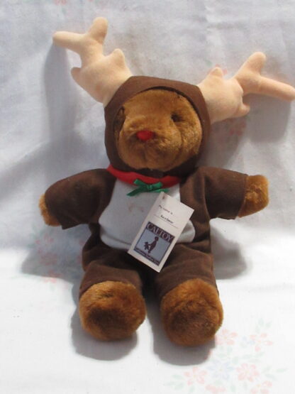 Caltoy Reinbear and Geo Pals Brown Bear with Reindeer Ears - Image 2