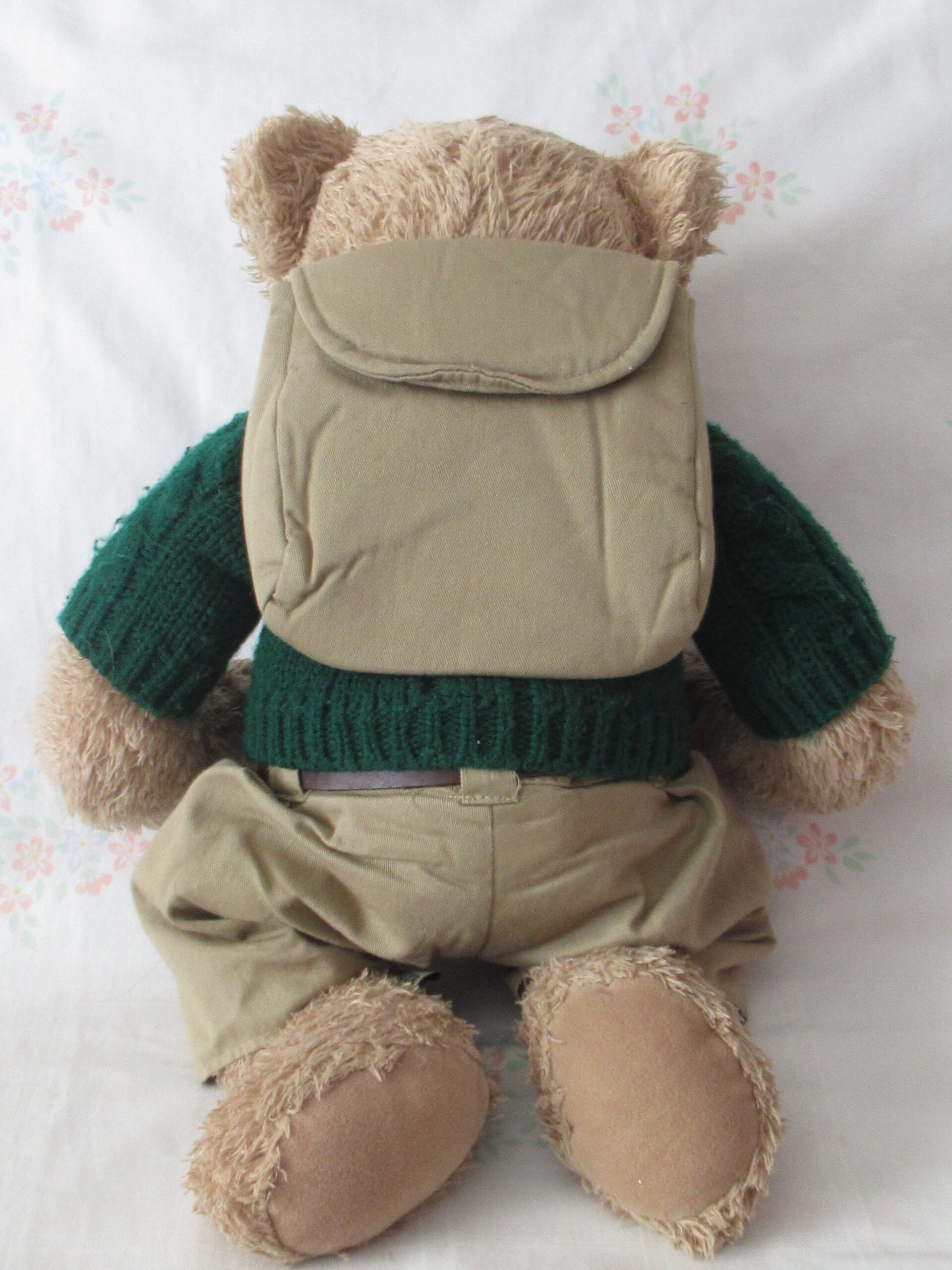 Barnes & Noble Teddy Bear with Sweater, Pants and Backpack - Image 2