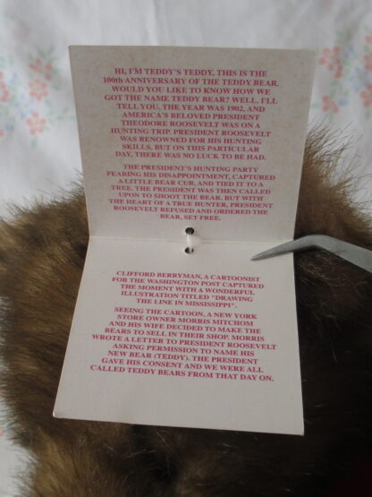 Dan Dee 100th Anniversary of the Teddy Bear -12 inch - Image 7