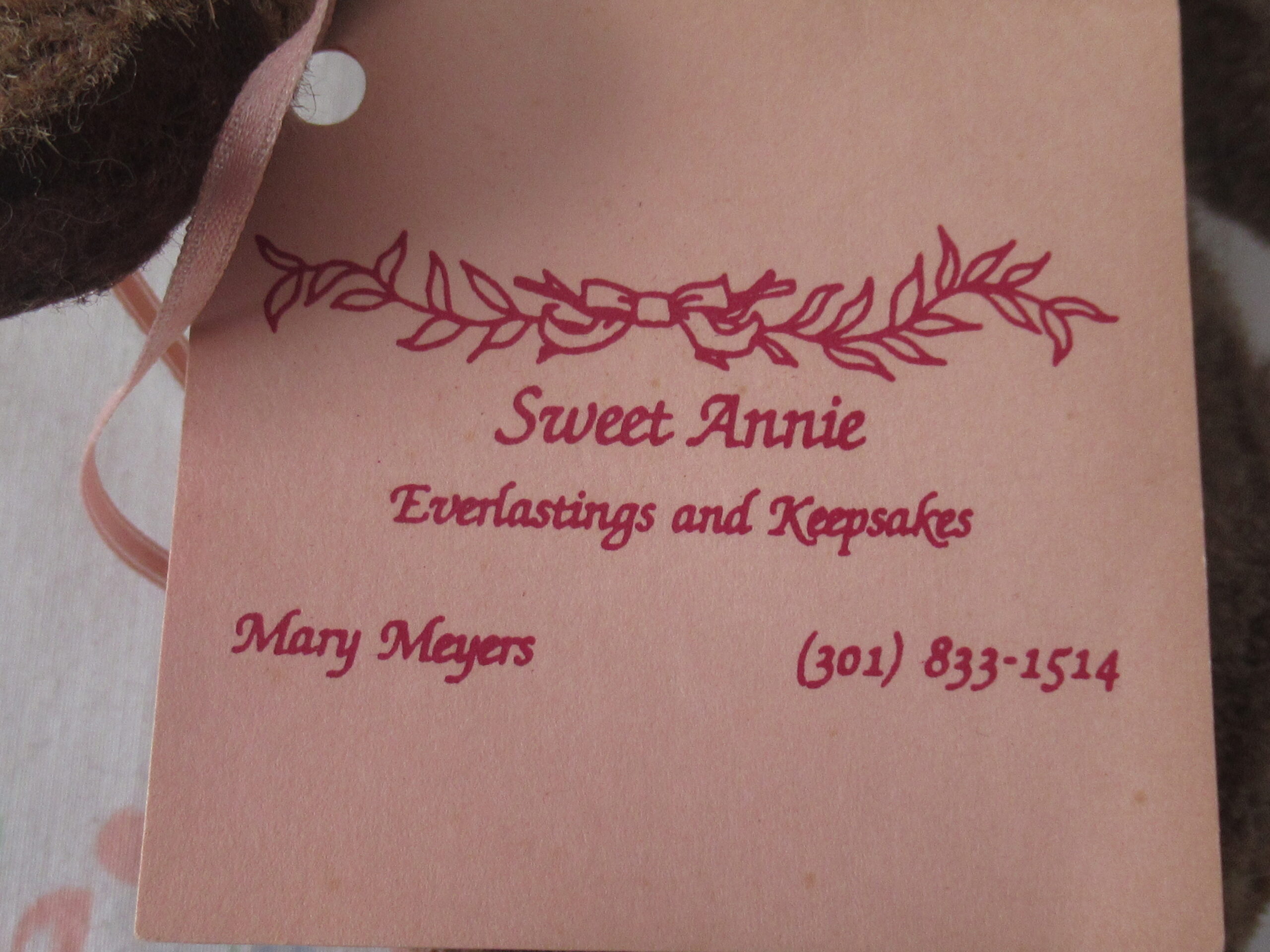 Hump Back Bear - Sweet Annie Everlastings and Keepsakes - Image 10