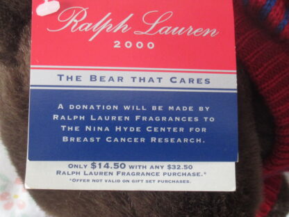 Ralph Lauren 2000 Teddy Bear with Polo Sweater - Image 7
