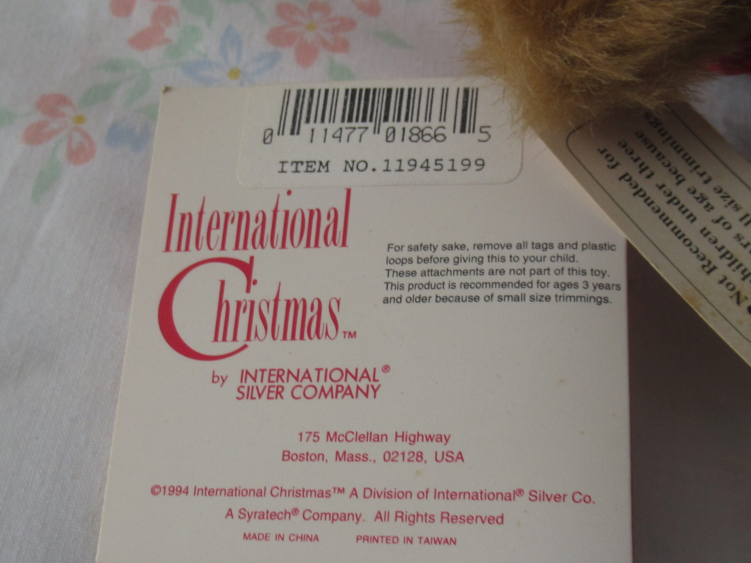 Pfaltzgraff Teddy Bear - International Christmas - Image 10