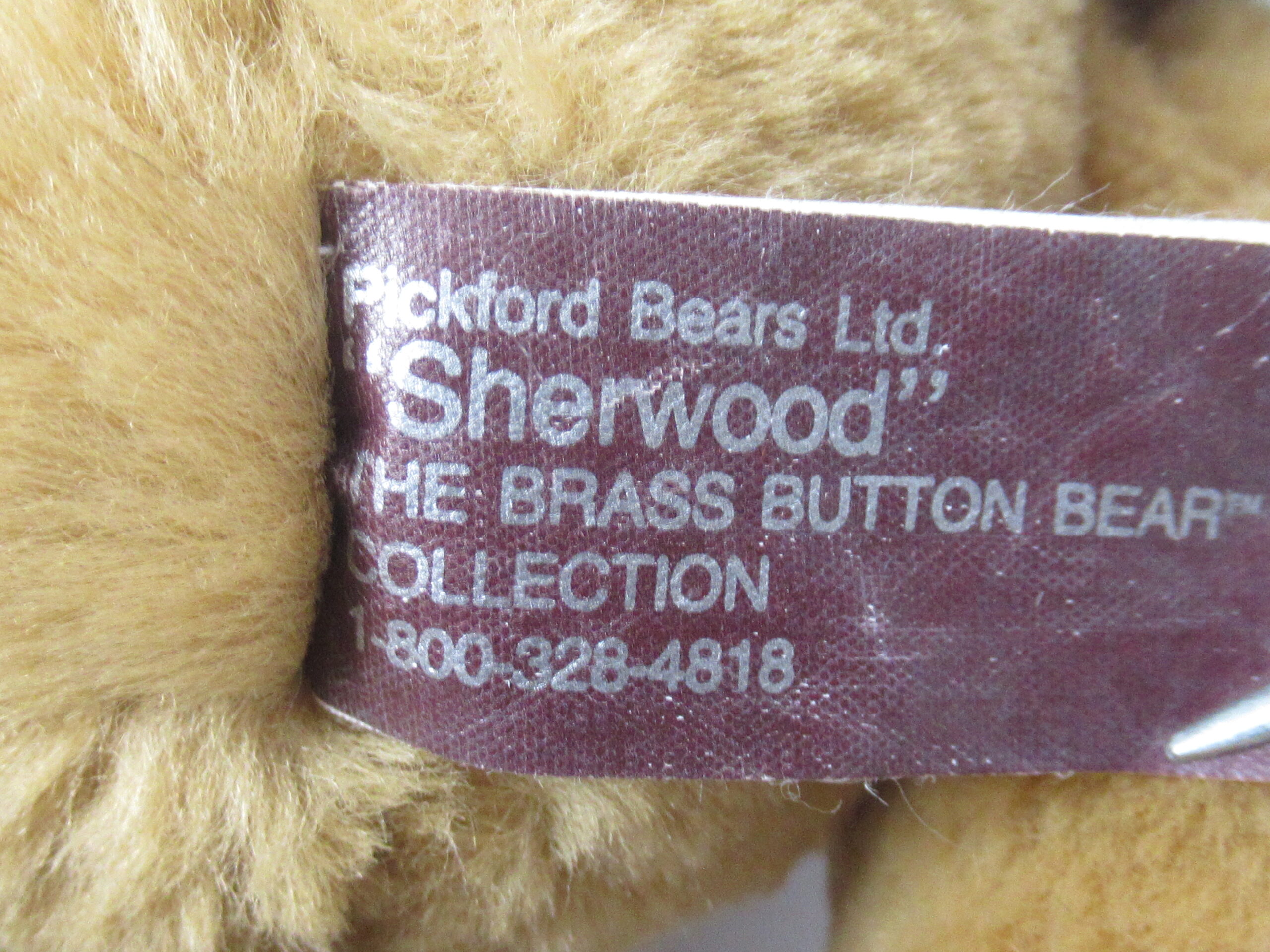 Lot of 3 Brass Button Bears - Tully, Sherwood and Cody - Image 9