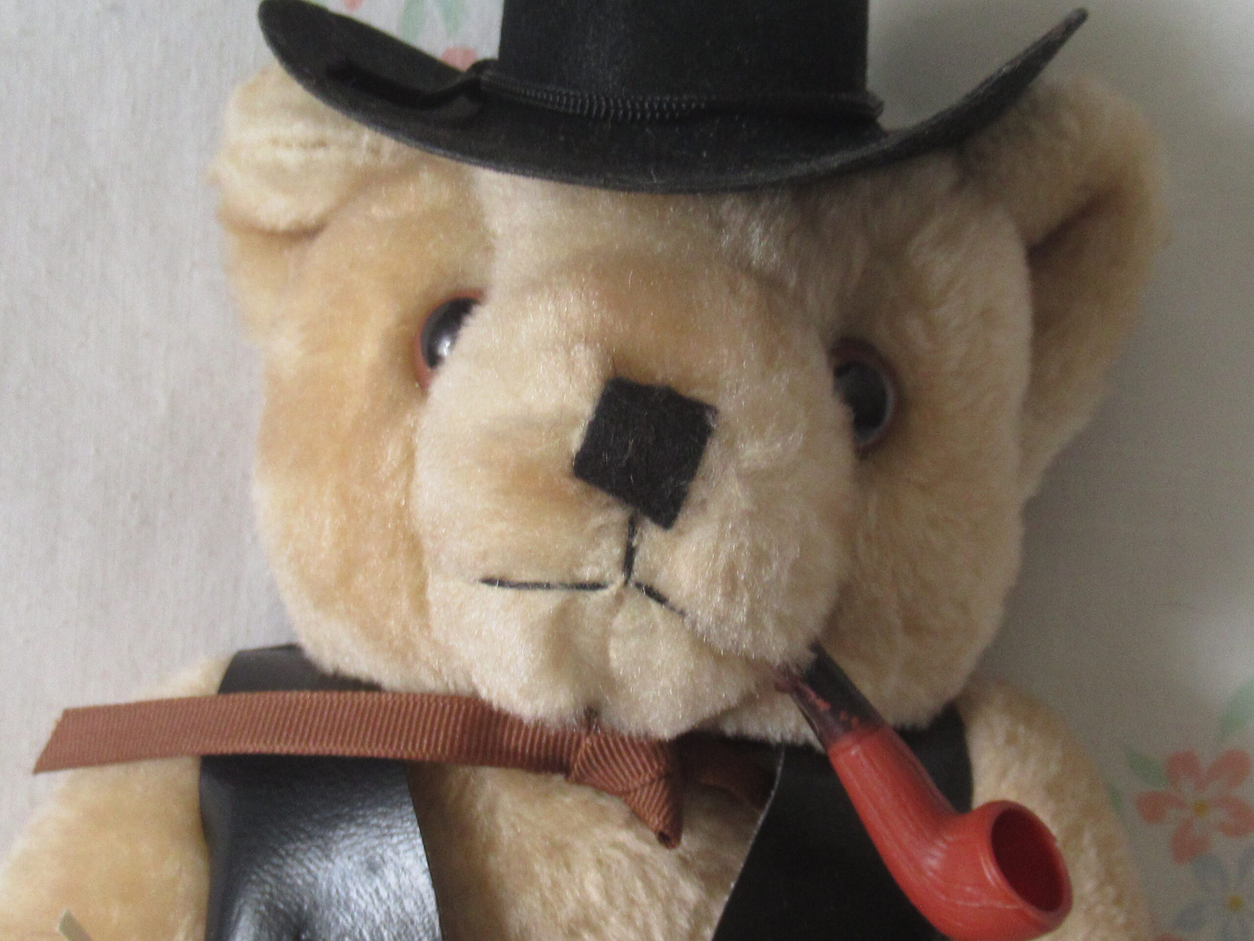 Handmade by Dottie - Teddy Bear with Cowboy Hat and Vest - Image 2