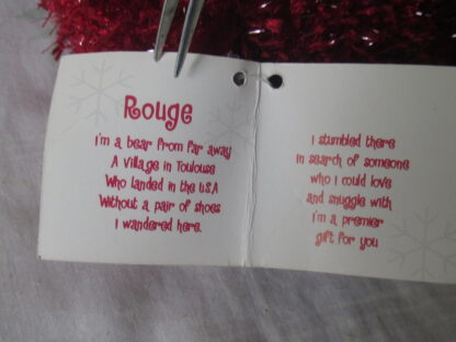 Lot of 2 Teddy Bears - Red Teddy Bear and Rouge - Image 12