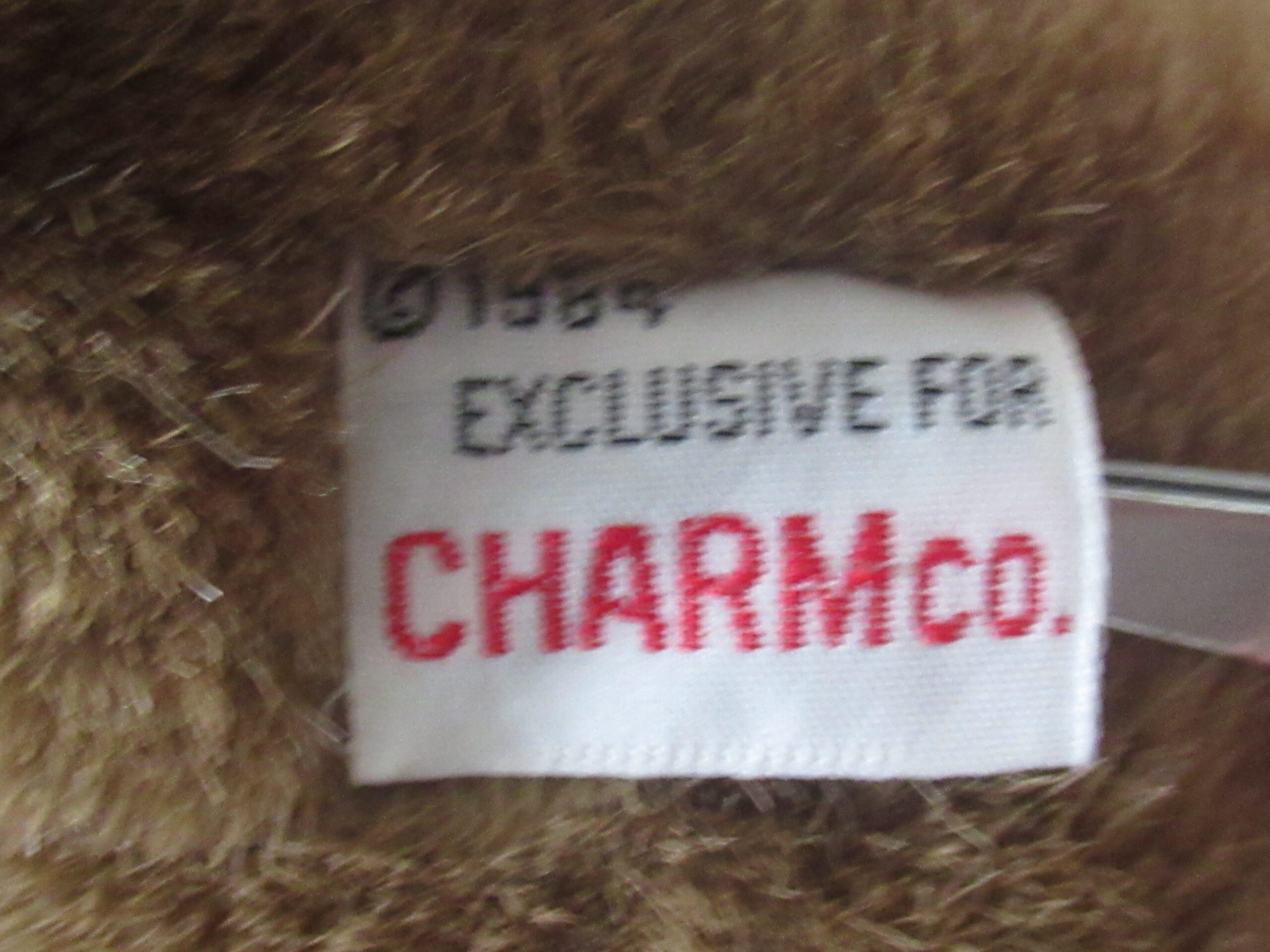 1984 Charm Co Teddy Bear with Ball and Ribbon - Image 6